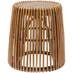 SIT Möbel Beistelltisch Tom Tailor | mit Teakholz Platte | rattan | B 50 x T 50 x H 53 cm | 05344-01 | Serie RATTAN