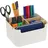 Relaxdays Schreibtisch Organizer 5 Fächer Weiß