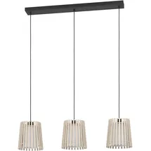 EGLO Fattoria 3-flg. 90 cm rund/Schwarz/Weiß