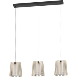 EGLO Fattoria 3-flg. 90 cm rund/Schwarz/Weiß
