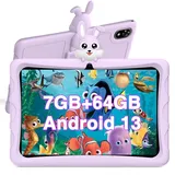 DOOGEE U9 Kid Kinder Tablet, 10 Zoll HD Augenschutz, 7GB+64GB/TF 1TB Quad-Core, 5060mAh, WiFi 6, Dual-Kamera, Kinder-Tablet mit Schutzhülle