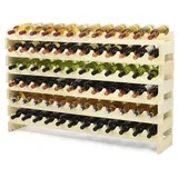 Proregal Weinregal Natur, Holz, Kiefer, Rechteckig, 119x68x29 cm, Wohnzimmer, Regale, Weinregale