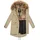 Navahoo Damen Winter Jacke Warmer Winterparka mit Kapuze Rosinchen Pebble Grey Gr. XS - XS