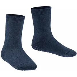 Falke Kinder Stoppersocken Catspads K Hp Baumwolle Wolle rutschhemmende Noppen 1 Paar, Blau 27/30