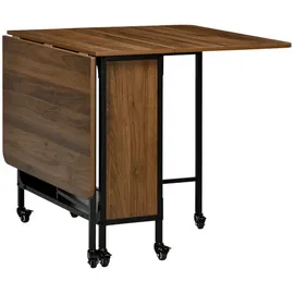 Homcom Klapptisch 130 x 74 x 80 cm braun