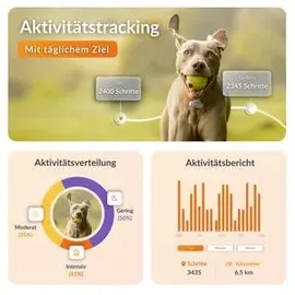 Weenect XS GPS Tracker für Hunde Schwarz/Weiß