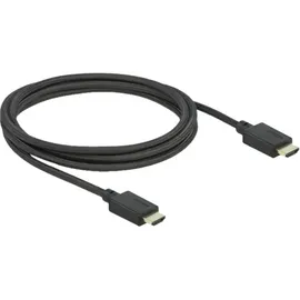 DeLock HDMI-Kabel 2 m Schwarz