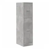 vidaXL Apothekerschrank Betongrau 30x41x118 cm Holzwerkstoff