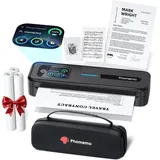 Phomemo M832D Thermodrucker A4, Touchscreen Mobiler Drucker für Zuhause, 300 DPI Thermodrucker Kompatibel mit Android & iOS, Handy & Laptop,Tragbarer Drucker mit Tragetasche und 3 Rollen Thermopapier