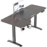 [pro.tec]® Höhenverstellbarer Tisch Oxnard elektrisch 160x75cm Walnuss-Optik