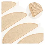 vidaXL Stufenmatte 65 x 21 cm Creme