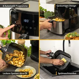First Austria Heißluftfritteuse 5L silber