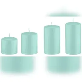 Kopschitz Kerzen Adventskerzen 4 St. abgestuft Türkis Ø 6 cm
