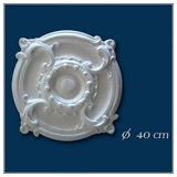 PROVISTON Stuckrosette Polystyrol Durchmesser 400 mm Weiß Deckenrosette | PROVISTON