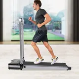 Elektrisches Laufband Für Zuhause, Faltbar Walking Pad 0.8-10 Km/h 2hp Under Desk Schreibtisch Treadmill Led-display Und Fernbedienung Für Zuhause & Büro (schwarz)