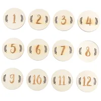 ERINGOGO 12 Stück Karten Set Kreative Fotorequisiten für Neugeborene Sicher und Langlebig für Babypartys Dokumentation Wachstums