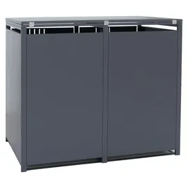 MCW Mülltonnenverkleidung MCW-Q76 116 x 132 x 89 cm anthrazit