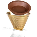 Set seleXions Kaffeefilter Goldfilter 1x4 GF4MB & Wasserverteiler Tröpfli WVT4