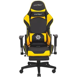 Beliani Victory Gaming-Stuhl Schwarz/Gelb