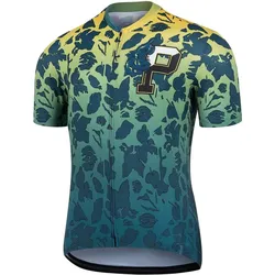 Trikot - Fahrrad - Herren - P-Leaf - dunkelblau L