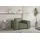 Fun Möbel Sessel CELES PREMIUM Stoff Scala 80 x 80 x 100 cm Grün mit Kissen