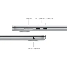 Apple MacBook Air M3 2024 15,3" 16 GB RAM 512 GB SSD 10-Core GPU Silber