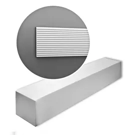 Orac Decor Wandpaneel MODERN Weiß 10 St. 2000 x 25 x 1,3 cm