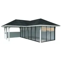 Palmako Pavillon Bianca 24,9 m2 Set 223 Slide Lackierung