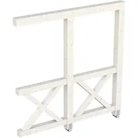 SKANHOLZ Andreaskreuz Seitenwand 205 x 210 cm weiß