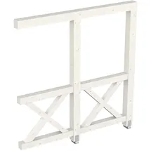 SKANHOLZ Andreaskreuz Seitenwand 205 x 210 cm weiß