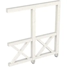 SKANHOLZ Andreaskreuz Seitenwand 205 x 210 cm weiß