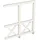 SKANHOLZ Andreaskreuz Seitenwand 205 x 210 cm weiß