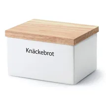 Continenta Vorratsdose Keramik weiß 17,5 x 13,5 x 11 cm 0,8 l