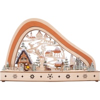 Myflair Möbel & Accessoires Weihnachtsdorf, (1 St.), mit LED Beleuchtung, Höhe ca. 29 cm beige