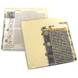 Metermorphosen Die Gutenberg Serviette, Reproduktion einer Original Gutenberg Bibelseite