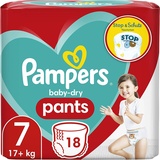 Pampers Baby-Dry Pants, Größe 7 (17+ kg), 18 Stück