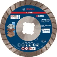 Bosch EXPERT MultiMaterial X-LOCK Diamanttrennscheiben, 115 x 22,23 x
