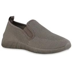 Damen Slip Ons in Taupe
