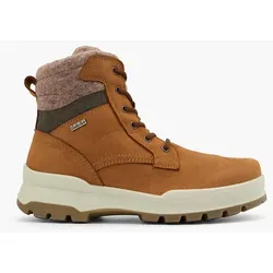 Leder Komfort Schnürboots - Herren - cognac