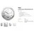 MEBUS Quarz Wanduhr 40 cm 41964 grau