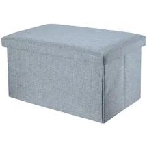 Intirilife Sitzbank 49x30x30 cm in ALASKA GRAU - Sitzwürfel