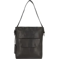 Cowboysbag Brampton Schultertasche Leder 28 cm Laptopfach Schwarz