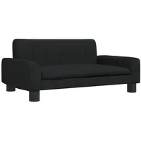 vidaXL Kindersofa vidaXL 70 x 45 x 30 cm Kiefer schwarz