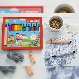 Stabilo Trio Scribbi Dreikant-Filzstift 14 St.