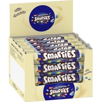 Nestlé SMARTIES White Chocolate Riesenrolle, bunte Schokolinsen, Hexagonrolle 20er Pack (20 x 120g)