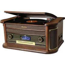 Roadstar HIF-1996D+BT Wood Turntable – Turntable (Wood, 33.45.78 RPM, DAB,DAB+,FM, 40 W, CD,CD-R,CD-RW, Fast Backup, Program, Random Repeat)
