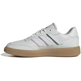 adidas Courtblock Damen Crystal White/Crystal White/Aurora Plum 40