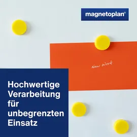 Magnetoplan Ergo-Magnete, medium, Goldgelb, Pack a 10 Stück