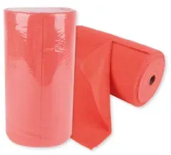 Hygoclean® Mikrofasertücher auf Rolle, perforiert 317652 , 1 Packung =1 Rolle à 70 Tücher, Farbe: rot