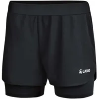Jako Laufshort 2-in-1 Schwarz 34